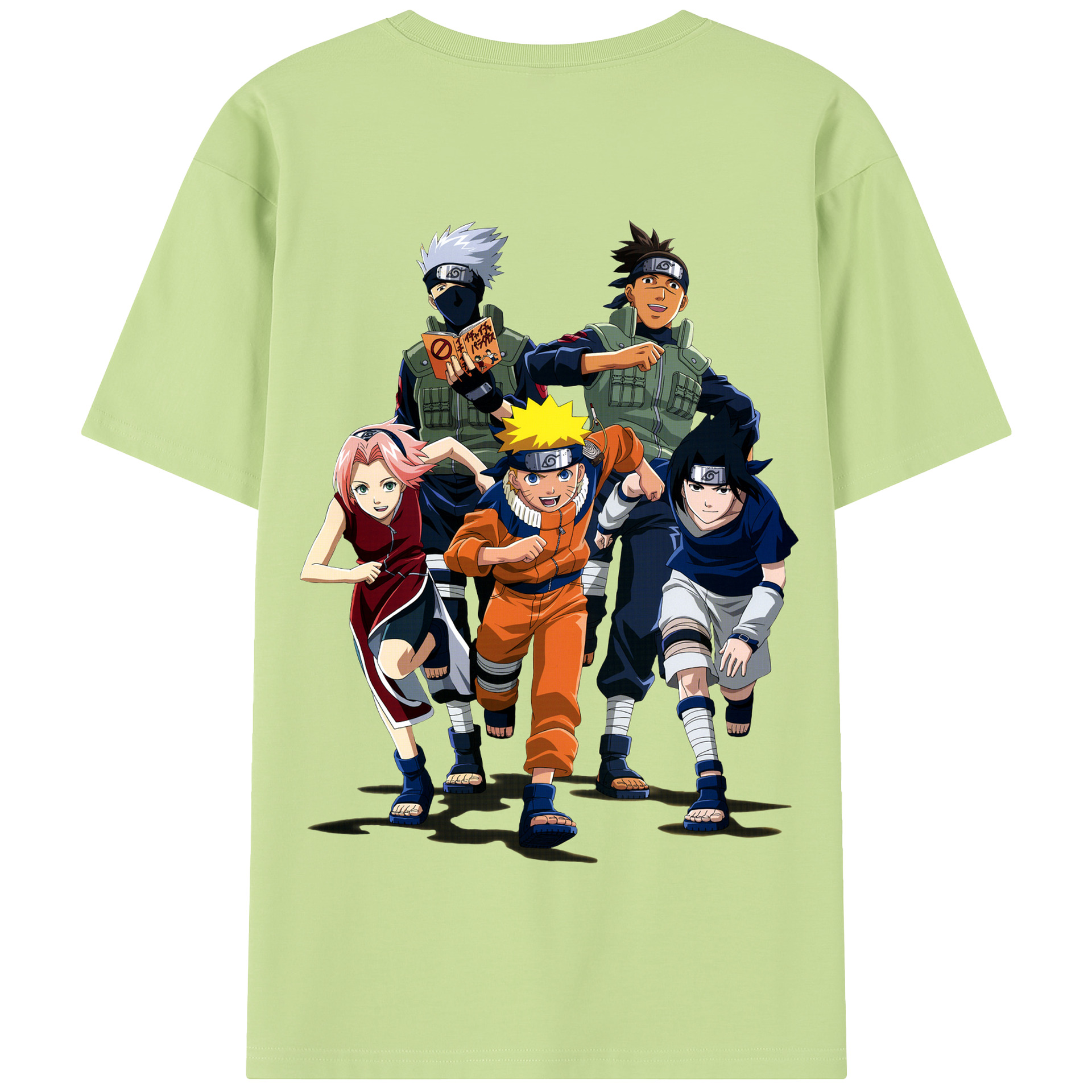 （画像用） NARUTO -ナルト- うずまき ナルト Uzumaki Naruto 綿100％半袖Tシャツ（背面プリント）
